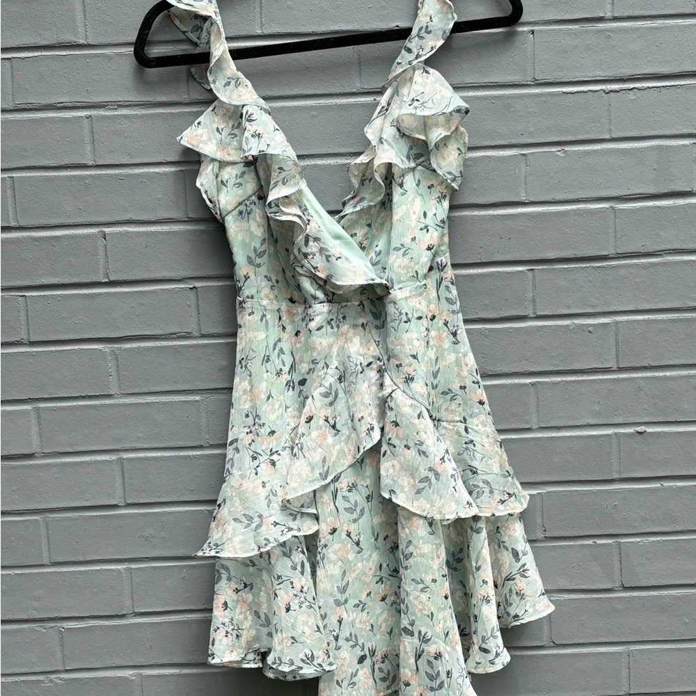 Small Light Blue Windsor Floral Dress